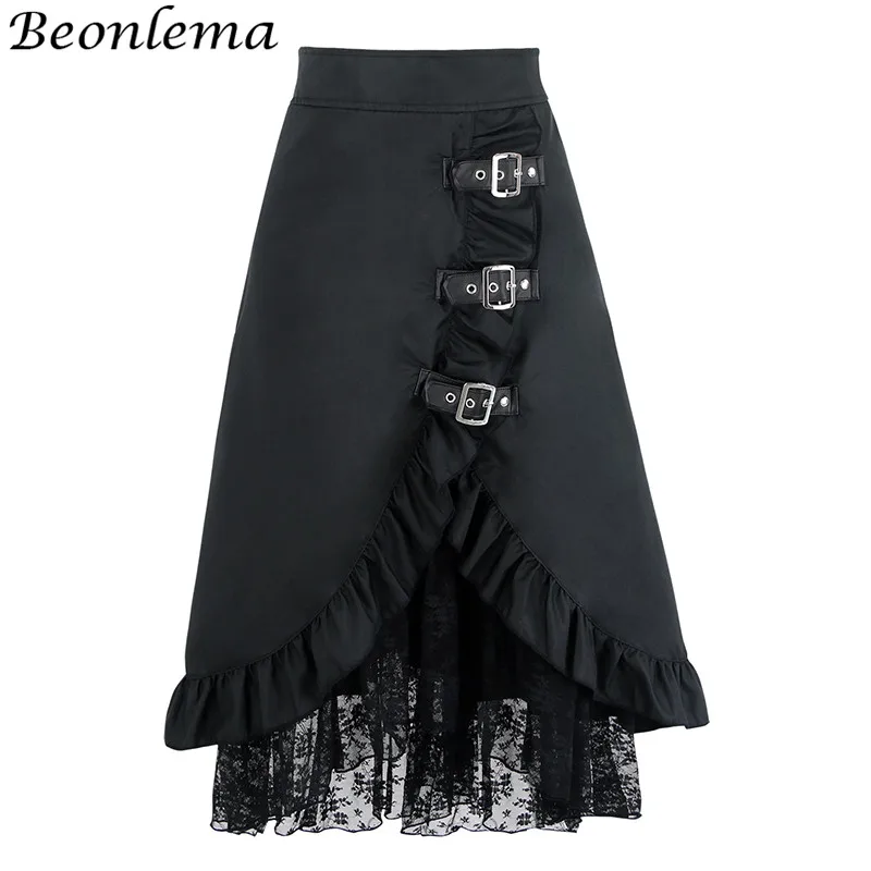 Beonlema Black Long Lace Ruffles Skirt Punk Retro A-Line Skirts Women Sexy Gothic Corset Skirt Brown Plus Size Femme Maxi Skirt
Beonlema Black Long Lace Ruffles Skirt Punk Retro A-Line Skirts Women Sexy Gothic Corset Skirt Brown Plus Size Femme Maxi Skirt