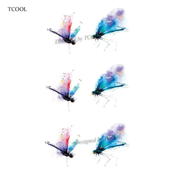 HXMAN Watercolor Dragonfly Women Temporary Tattoo Sticker Tattoos for Men Fashion Body Art Kids Hand Fake Tatoo 10.5X6cm A-212
HXMAN Watercolor Dragonfly Women Temporary Tattoo Sticker Tattoos for Men Fashion Body Art Kids Hand Fake Tatoo 10.5X6cm A-212