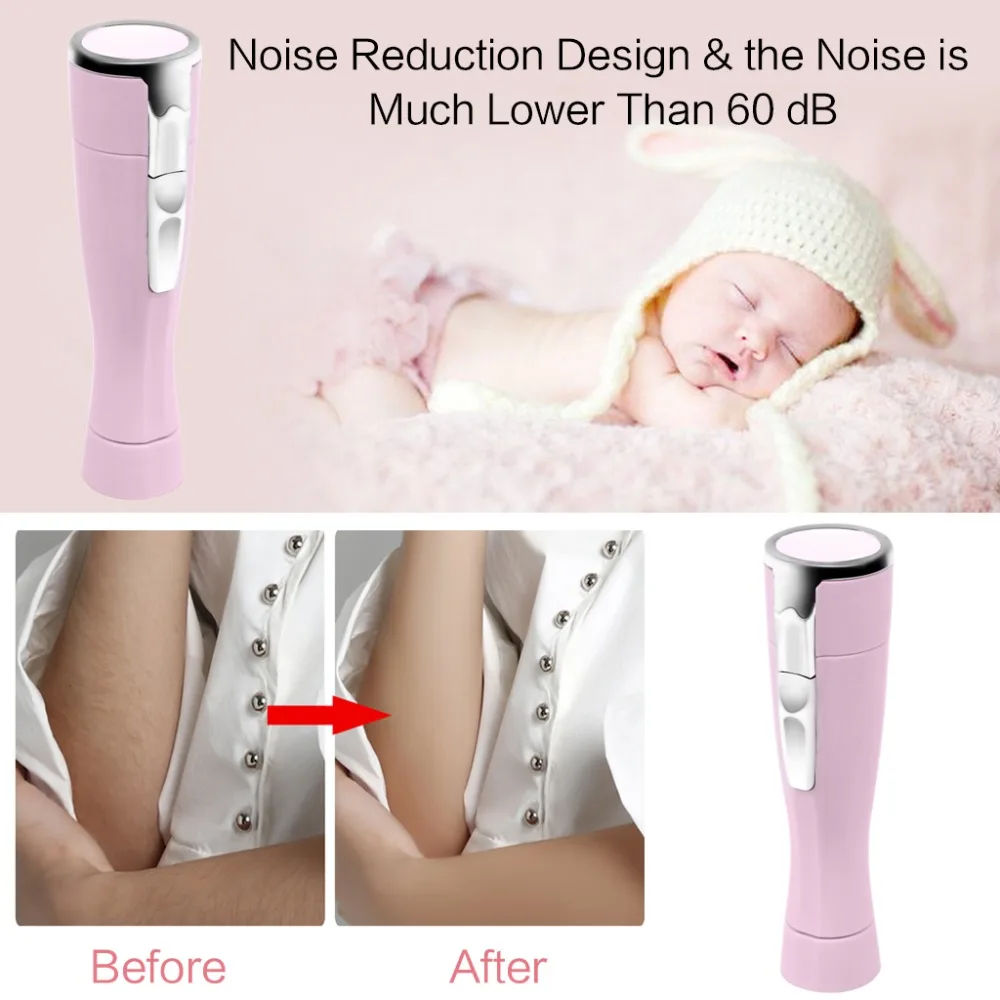 Mini Electric Painless Hair Removal Shaver Trimmer For Women Legs Armpit Arm Body (5)