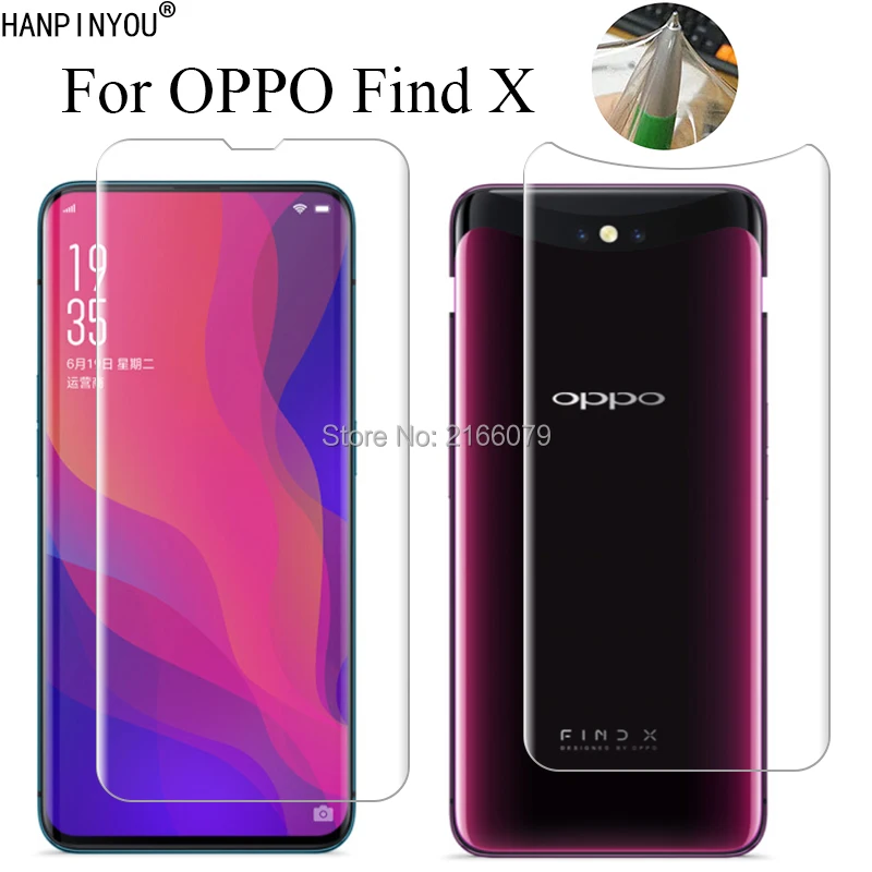 For OPPO Find X 6.42" Soft TPU Front Back Full Cover Screen Protector Transparent Protective Film + Clean Tools
For OPPO Find X 6.42" Soft TPU Front Back Full Cover Screen Protector Transparent Protective Film + Clean Tools