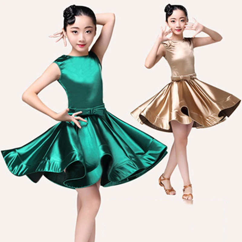 Professional Child Latin Dance Dress Girls Junior Latin Dress Knee Length Flamenco Dance Costumes Milk Silk Ballroom Dance Dress
Professional Child Latin Dance Dress Girls Junior Latin Dress Knee Length Flamenco Dance Costumes Milk Silk Ballroom Dance Dress