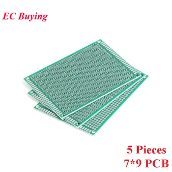5pcs 7x9cm Double Side Prototype PCB Universal Printed Circuit Board DIY For Arduino 2.54mm Glass Fiber 7*9cm 70x90mm 70*90mm
5pcs 7x9cm Double Side Prototype PCB Universal Printed Circuit Board DIY For Arduino 2.54mm Glass Fiber 7*9cm 70x90mm 70*90mm
