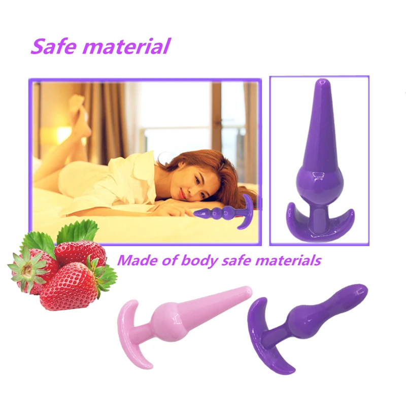 Silicone Anal Plug Beads Jelly Toys Skin Feeling Dildo Adult Sex Toys For Men, Sex Products Butt Plug Sex Toys For Woman
