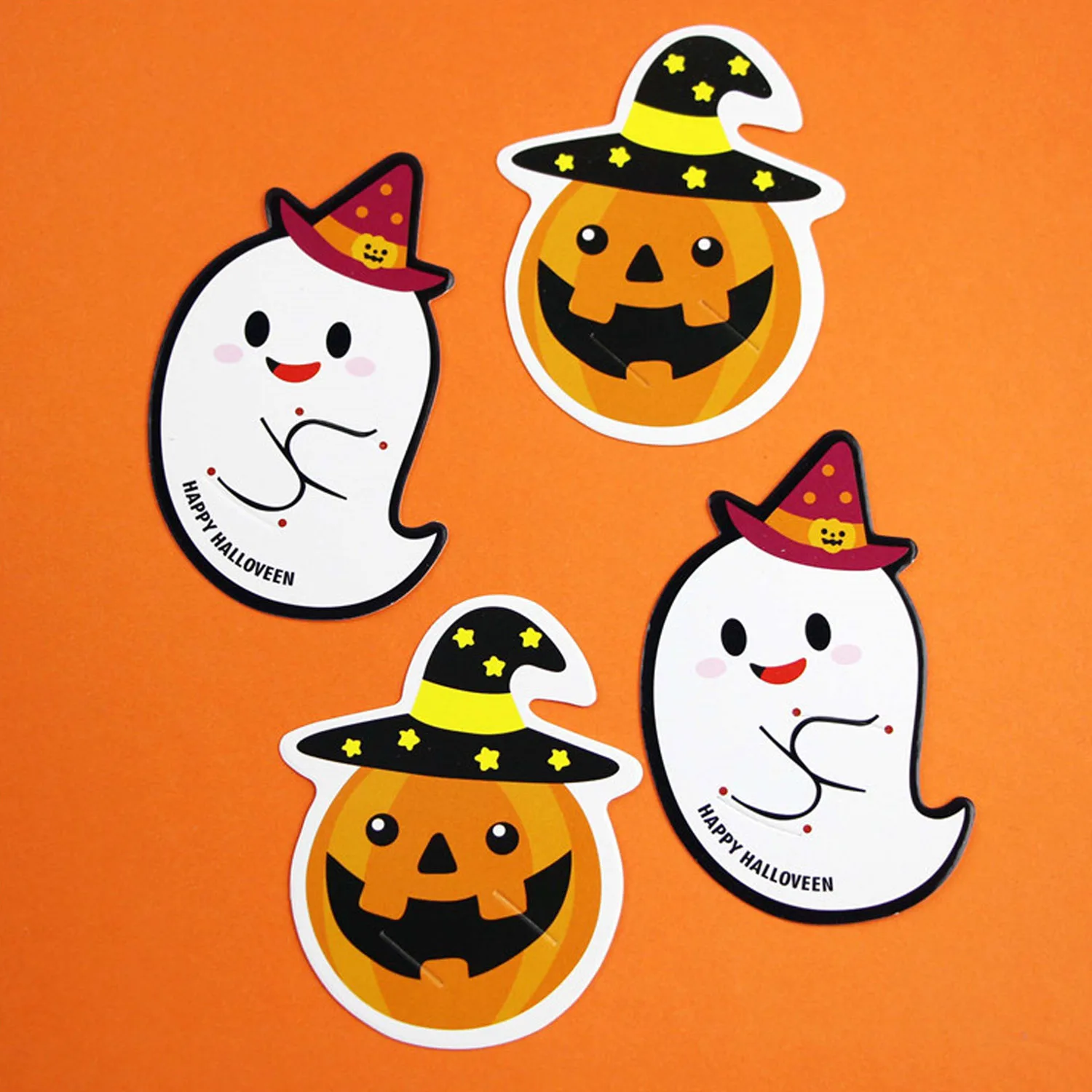 100Pcs Halloween Funny Stickers Gift All Hallow Pumpkin Witch Popular wangg2