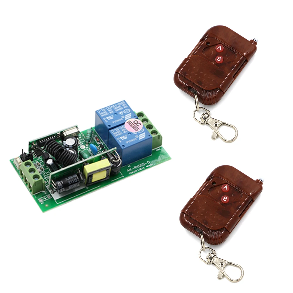 Hot Selling AC85V-250V 2CH RF Wireless Remote Control Switches Receiver and Peach Transmitter Smart Home With Tracking Number
Hot Selling AC85V-250V 2CH RF Wireless Remote Control Switches Receiver and Peach Transmitter Smart Home With Tracking Number