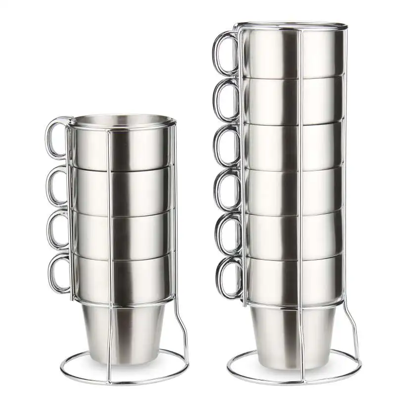 Double layer stainless steel mug with handle coffee mug with cup holder accommodate beer mug set,Anti-scalding insulated cup
Double layer stainless steel mug with handle coffee mug with cup holder accommodate beer mug set,Anti-scalding insulated cup