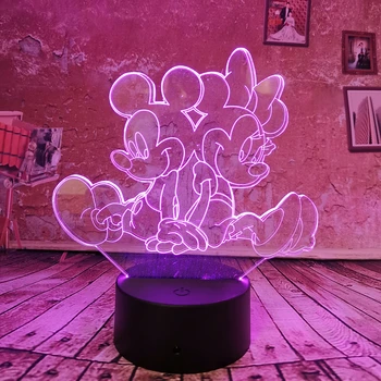 Drop Shipping 3D LED Lamp Night Light Mickey Minnie Atmosphere Remote Touch USB Desk Table Lamp 7 Color Gradient Girls Gifts
Drop Shipping 3D LED Lamp Night Light Mickey Minnie Atmosphere Remote Touch USB Desk Table Lamp 7 Color Gradient Girls Gifts