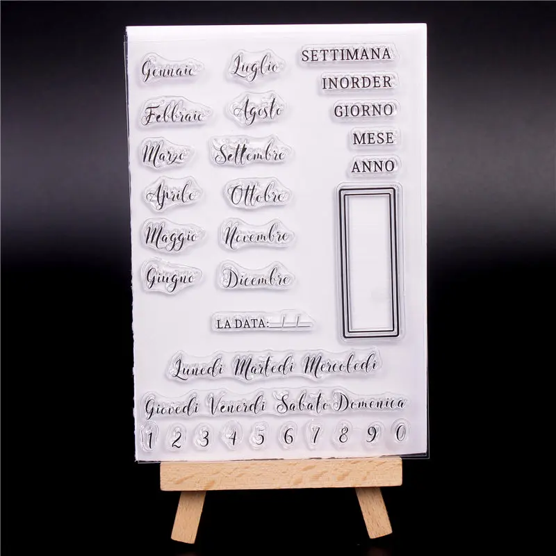 Italian Word Transparent Clear Silicone Stamps for DIY Scrapbooking Card Making diy photo Roller album Decorative years day
Italian Word Transparent Clear Silicone Stamps for DIY Scrapbooking Card Making diy photo Roller album Decorative years day