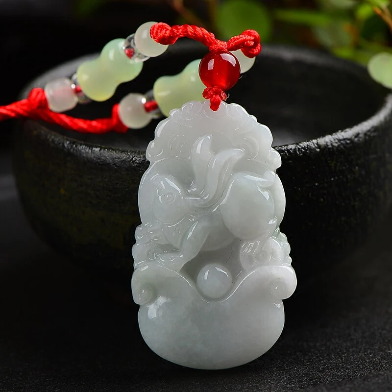 Natural jadeite Chinese zodiac pendant Zodiac rabbit transshipment Jade pendant necklace pendant Send a certificate
Natural jadeite Chinese zodiac pendant Zodiac rabbit transshipment Jade pendant necklace pendant Send a certificate