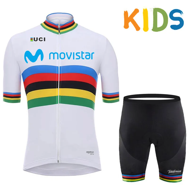 2019 Movistar Pro Team Kids Short-sleeved Cycling Jersey Suit Ciclismo Bicycle Suit MTB Bicycle Jersey Uniform Cycling Clothing
2019 Movistar Pro Team Kids Short-sleeved Cycling Jersey Suit Ciclismo Bicycle Suit MTB Bicycle Jersey Uniform Cycling Clothing