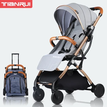 TIANRUI Baby stroller High landscape stroller Can sit and lay ultra light portable folding stroller baby seat on the plane
TIANRUI Baby stroller High landscape stroller Can sit and lay ultra light portable folding stroller baby seat on the plane