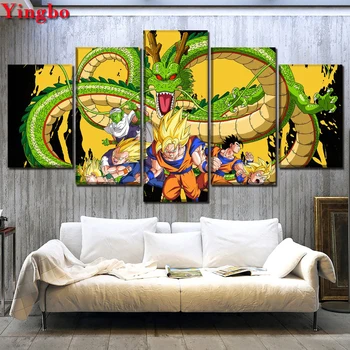 Dragon Ball Z DIY Diamond Painting Cross Stitch kit 5 Pieces 3D Diamond Embroidery Full Diamond Mosaic 5d rhinestone Decoration
Dragon Ball Z DIY Diamond Painting Cross Stitch kit 5 Pieces 3D Diamond Embroidery Full Diamond Mosaic 5d rhinestone Decoration