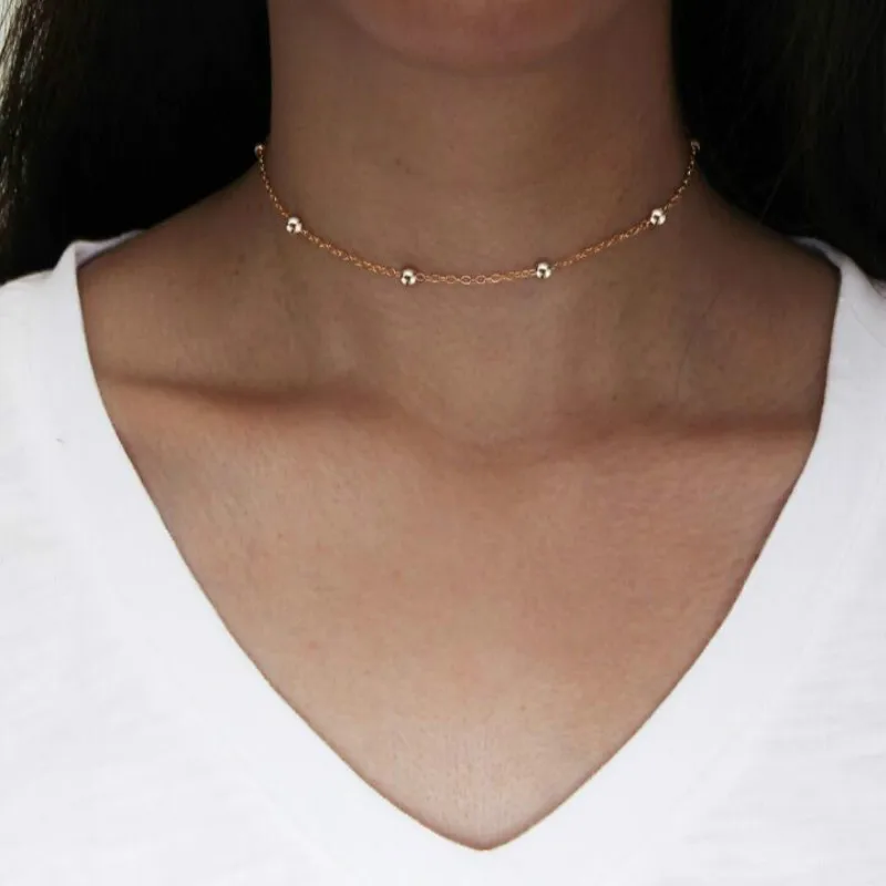 New Fashion Simple Copper Beads Necklace, r Necklace Chain Necklaces & Pendant gold colour necklace
New Fashion Simple Copper Beads Necklace, r Necklace Chain Necklaces & Pendant gold colour necklace