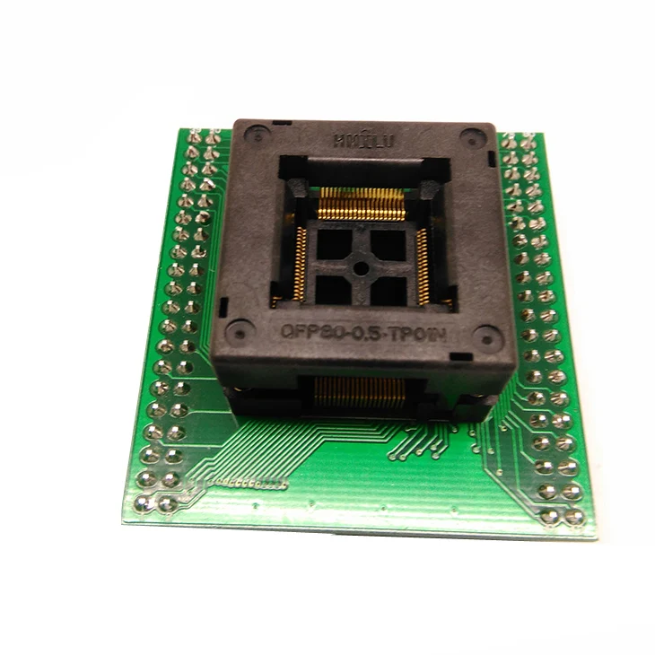 TQFP80 FQFP80 QFP80 to DIP80 Programming Socket OTQ-80-0.5-02B Pitch 0.5mm IC Body Size 12x12mm Test Adapter
TQFP80 FQFP80 QFP80 to DIP80 Programming Socket OTQ-80-0.5-02B Pitch 0.5mm IC Body Size 12x12mm Test Adapter