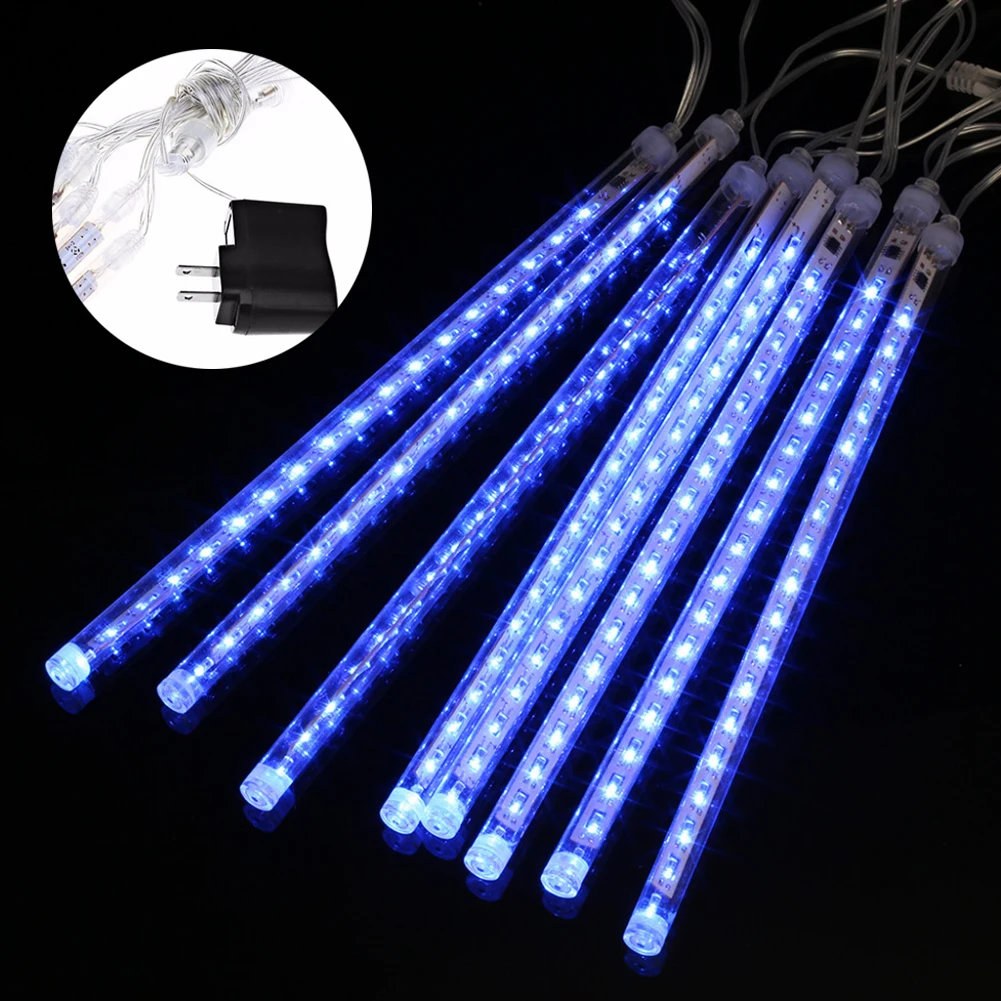 EU/US plug 100-240V 8 tubes Rain Drop/Icicle Snow Fall String LED Christmas tree decoration Cascading Meteor Light Decoration
EU/US plug 100-240V 8 tubes Rain Drop/Icicle Snow Fall String LED Christmas tree decoration Cascading Meteor Light Decoration