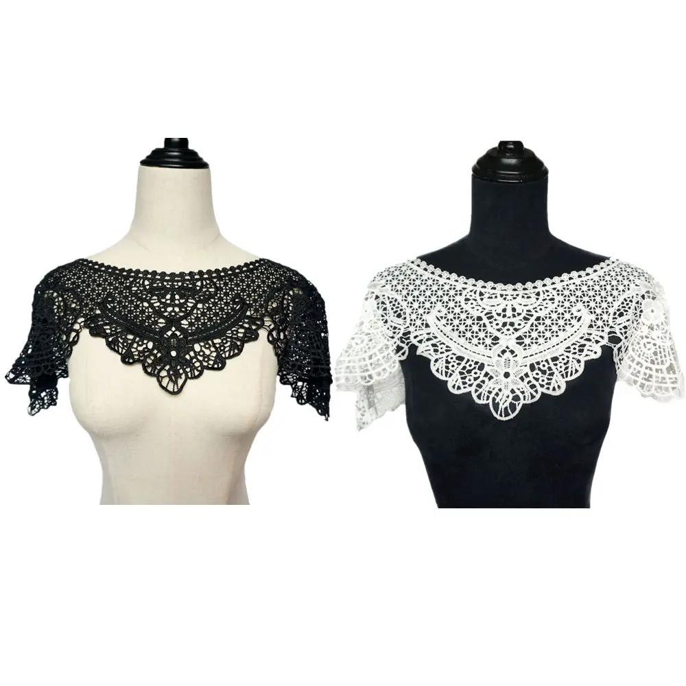 Black White Whole Fabric Collar Hollow Carved Sew On Patches Embroidered Appliques Trimmings For Wedding Dress DIY Decoration
Black White Whole Fabric Collar Hollow Carved Sew On Patches Embroidered Appliques Trimmings For Wedding Dress DIY Decoration