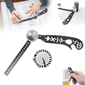 Multifunctional Drawing Ruler Drawing Compass Creative Pattern Measuring Drawing Tool Scale Ruler Magnet for Designers Artists
Multifunctional Drawing Ruler Drawing Compass Creative Pattern Measuring Drawing Tool Scale Ruler Magnet for Designers Artists