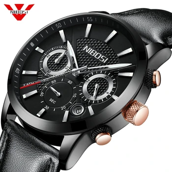 NIBOSI New Fashion Mens Watches Top Brand Luxury Big Dial Military Quartz Watch Leather Waterproof Sport Chronograph Watch Men
NIBOSI New Fashion Mens Watches Top Brand Luxury Big Dial Military Quartz Watch Leather Waterproof Sport Chronograph Watch Men