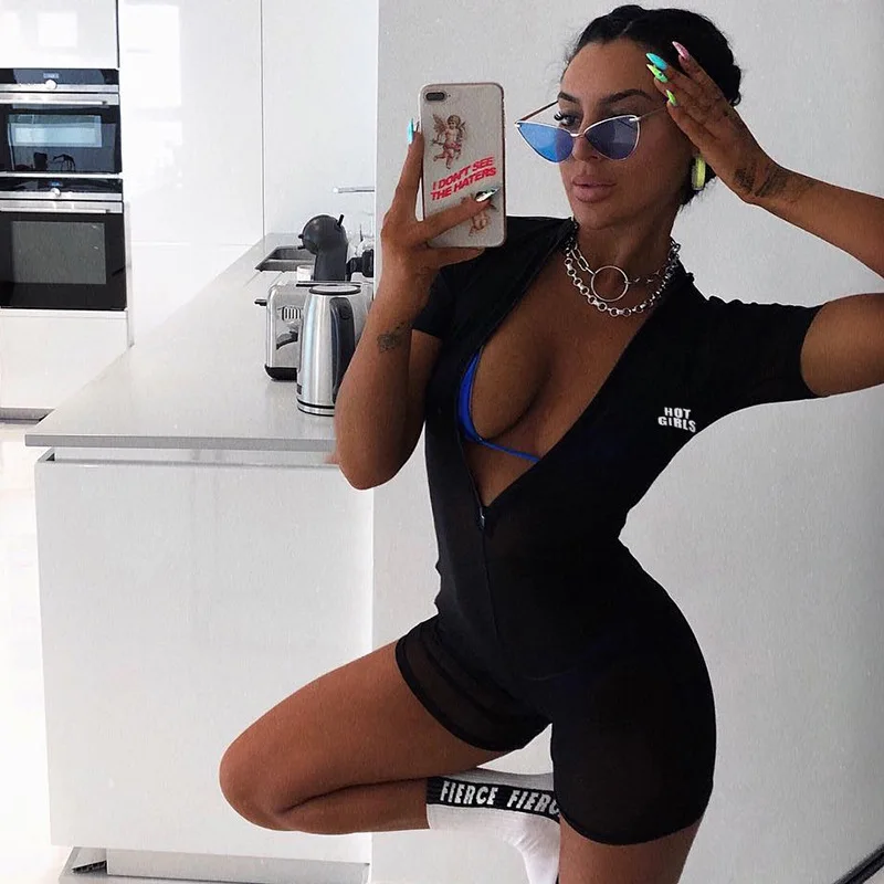 EIFER women sexy skinny thin short sleeve bodysuit 2019 summer mesh see-through rompers letter print playsuit
EIFER women sexy skinny thin short sleeve bodysuit 2019 summer mesh see-through rompers letter print playsuit