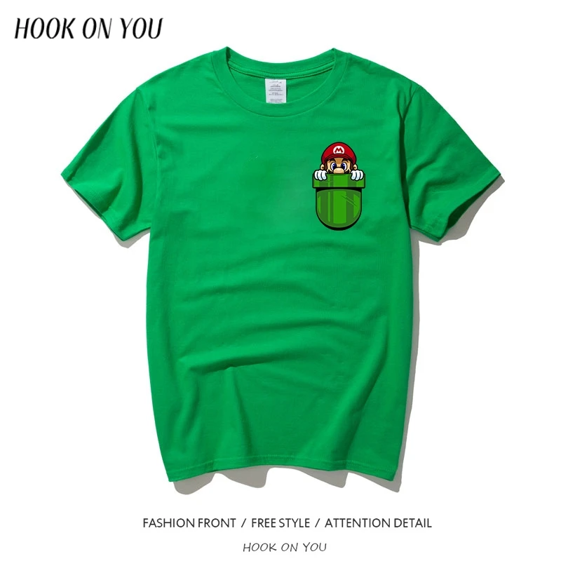 Men Tshirt Funny Super Mario Inside Your Pocket T Shirt Summer Brand Clothing Fashion Creative T-shirt Men Short Sleeve Tees
Men Tshirt Funny Super Mario Inside Your Pocket T Shirt Summer Brand Clothing Fashion Creative T-shirt Men Short Sleeve Tees