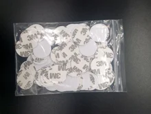 100pcs NFC Tags 13.56MHZ ISO14443A RFID Tag Coin Card With 3M Adhesive Sticker 25mm Mif S50 FM1108 Smart Access Control Cards(China)