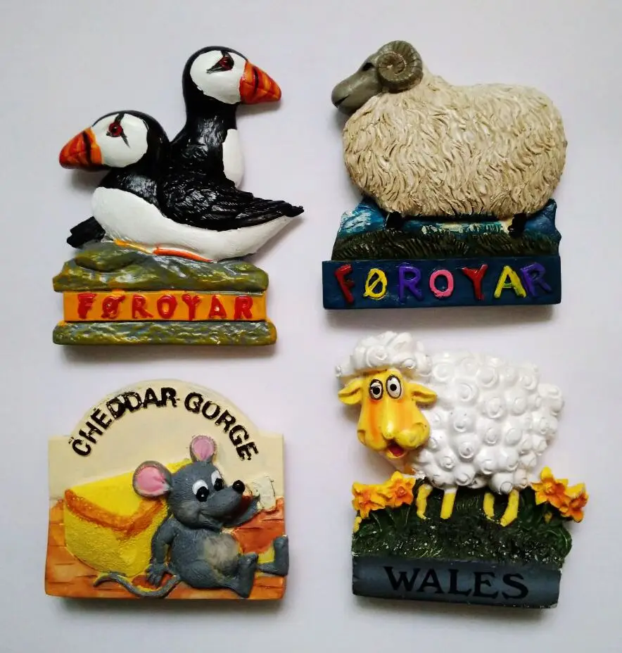 Hand-painted Wales Sheep Seabirds 3D Fridge Magnets Tourism Souvenirs Refrigerator Magnetic Stickers Home Decoration
Hand-painted Wales Sheep Seabirds 3D Fridge Magnets Tourism Souvenirs Refrigerator Magnetic Stickers Home Decoration