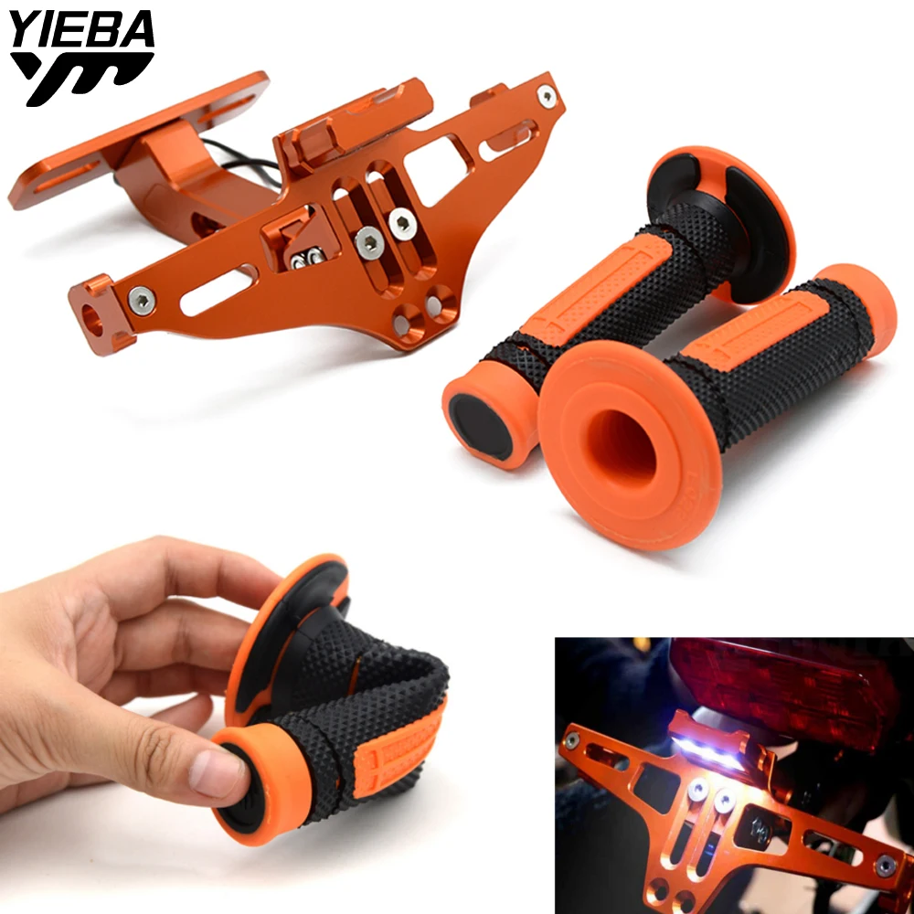Motorbike handle grip CNC License Plate Bracket Licence Plate Holder Frame Number Plate FOR KTM DUKE 200 390 690 690 SMC/R RC200
Motorbike handle grip CNC License Plate Bracket Licence Plate Holder Frame Number Plate FOR KTM DUKE 200 390 690 690 SMC/R RC200