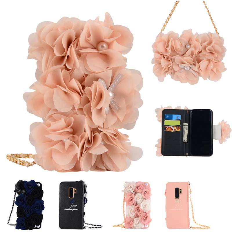 Fashion Rose Flower Diamond Rhinestone Phone Case Metal Chain Wallet Cover For Samsung Galaxy S6 Edge S7 Edge S8 Plus Note 8 5 4
Fashion Rose Flower Diamond Rhinestone Phone Case Metal Chain Wallet Cover For Samsung Galaxy S6 Edge S7 Edge S8 Plus Note 8 5 4