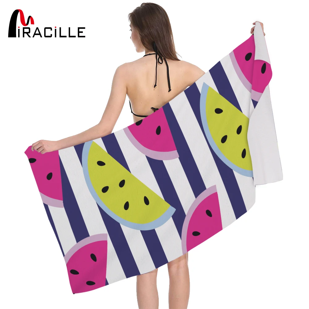 Miracille Watermelon Print Rectangular Beach Towel Bath Towel Microfiber Picnic Seaside Beach Cooler Swimming Pool Mat Drop Ship
Miracille Watermelon Print Rectangular Beach Towel Bath Towel Microfiber Picnic Seaside Beach Cooler Swimming Pool Mat Drop Ship