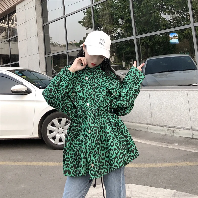 Fashion Plus Size Oversized Loose Drawstring Waist Leopard Zipper Jacket Korean Coat Streetwear Outwear Windbreaker Women Jumper
Fashion Plus Size Oversized Loose Drawstring Waist Leopard Zipper Jacket Korean Coat Streetwear Outwear Windbreaker Women Jumper
