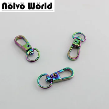 50pcs 9mm NEW Rainbow trigger snap hook metal swivel clasp lobster claws swivel hooks hardware hook clasp
50pcs 9mm NEW Rainbow trigger snap hook metal swivel clasp lobster claws swivel hooks hardware hook clasp