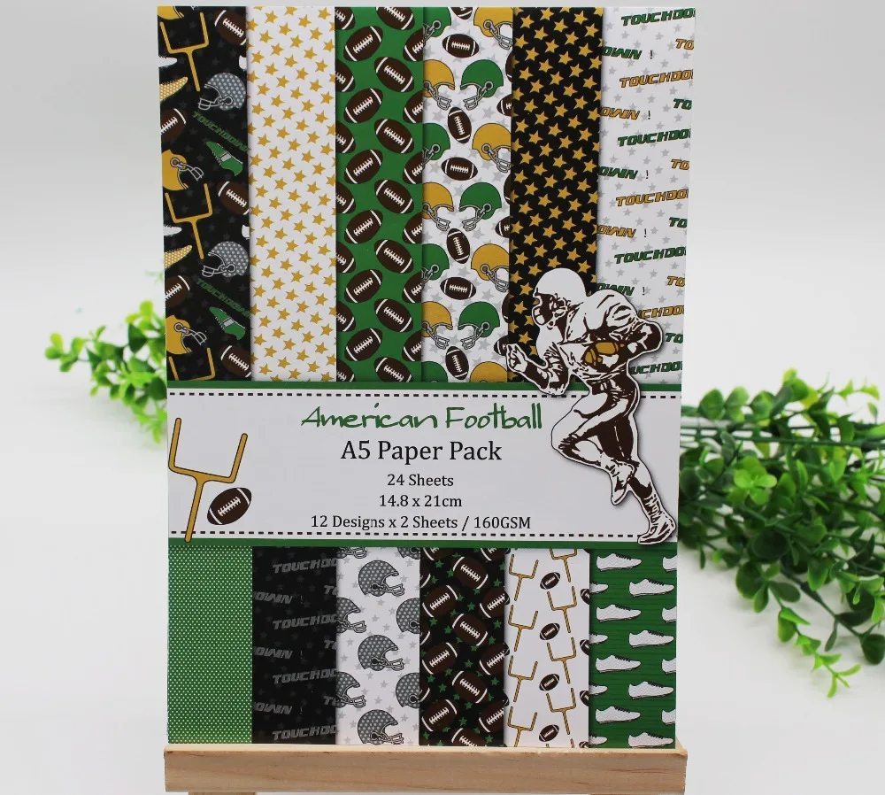 12Sheets A5 Wrapping Paper American Football Single-side Patterned Paper For Making DIY Scrapbooking Paper Crafts And Arts
12Sheets A5 Wrapping Paper American Football Single-side Patterned Paper For Making DIY Scrapbooking Paper Crafts And Arts