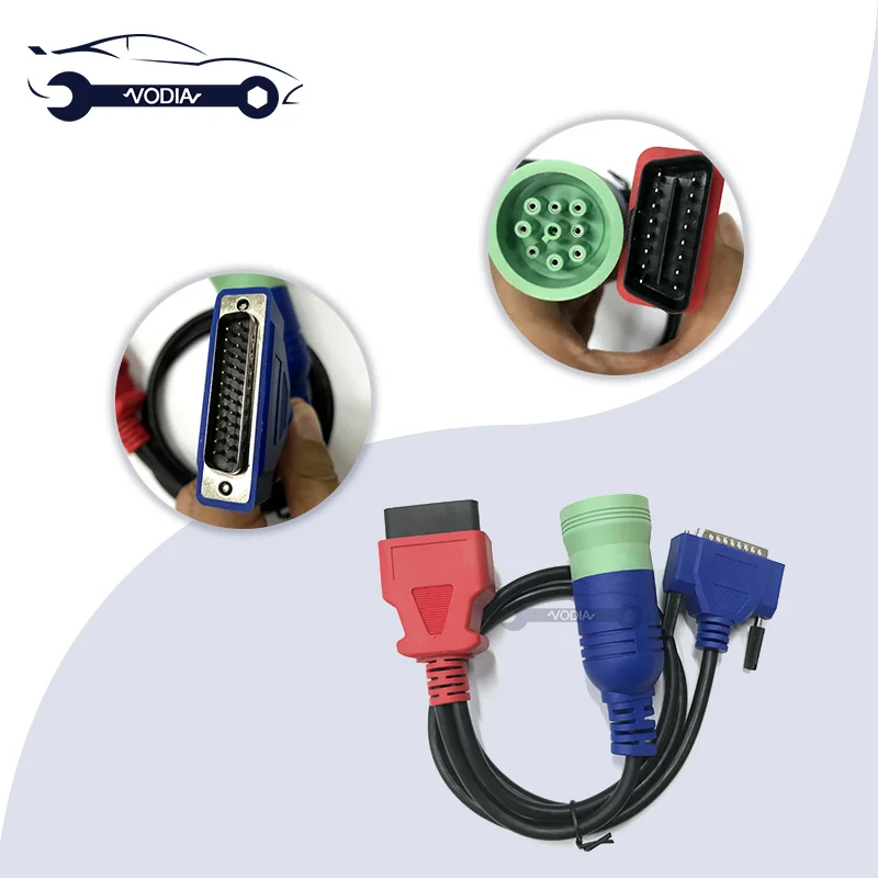 

9pin to 16 pin OBDII Cable Tool Heavy Duty Truck Diagnostic Part OBD2 obdii obd ii Connection cable