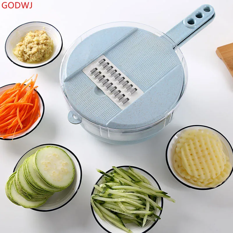 GODWJ Wheat Straw Multifunction Vegetable Cutter With Stainless Steel Blade Potato Carrot Grater Kitchen Tools Accessories
GODWJ Wheat Straw Multifunction Vegetable Cutter With Stainless Steel Blade Potato Carrot Grater Kitchen Tools Accessories