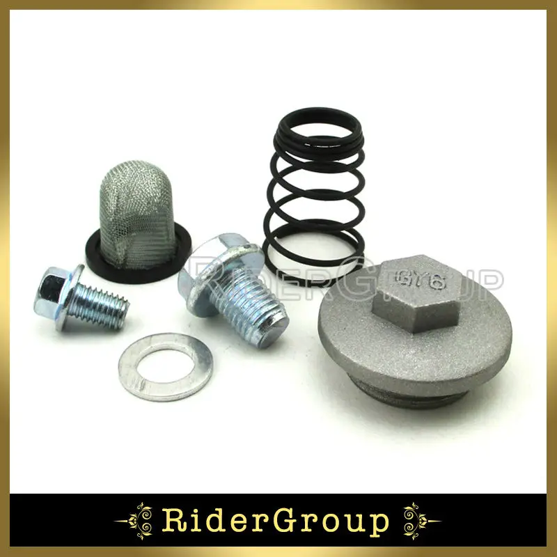 GY6 50cc 125 150cc Oil Strainer Cap Drain Plug Bolt Screen Seal Spring Scooter Moped ATV Quad
GY6 50cc 125 150cc Oil Strainer Cap Drain Plug Bolt Screen Seal Spring Scooter Moped ATV Quad
