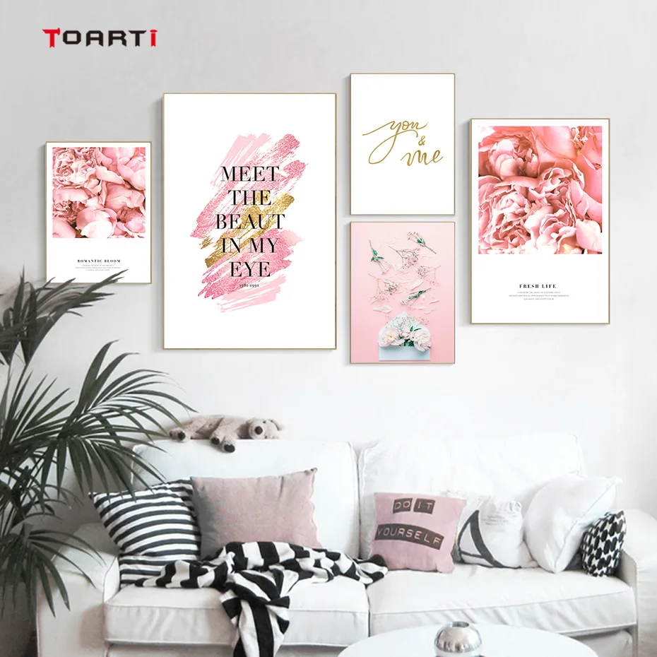 Beautiful Peony Nordic Wall Art Poster Print Flowers love quote scandinavian Canvas Painting Picture for Living Room girls room
Beautiful Peony Nordic Wall Art Poster Print Flowers love quote scandinavian Canvas Painting Picture for Living Room girls room