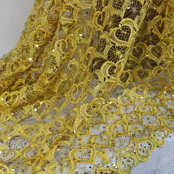 Latest African Lace Fabric High Quality Sequin Guipure Lace Fabric Nigerian Cord Lace Fabrics For Wedding Sequined Water Soluble
Latest African Lace Fabric High Quality Sequin Guipure Lace Fabric Nigerian Cord Lace Fabrics For Wedding Sequined Water Soluble