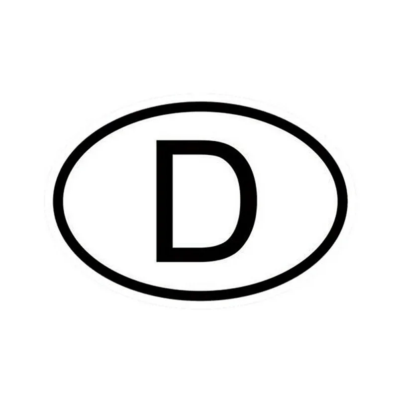 15*10CM D Germany Country Code Oval Car Stickers Decals Motorcycle Car Styling Black/Silver C1-0069
15*10CM D Germany Country Code Oval Car Stickers Decals Motorcycle Car Styling Black/Silver C1-0069