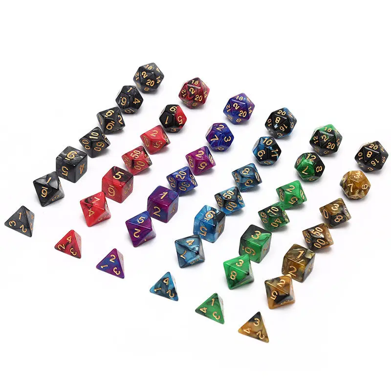 42 pcs/set Dungeons & Dragons MTG polyhedral game dice six-color DND RPG dice HV
42 pcs/set Dungeons & Dragons MTG polyhedral game dice six-color DND RPG dice HV