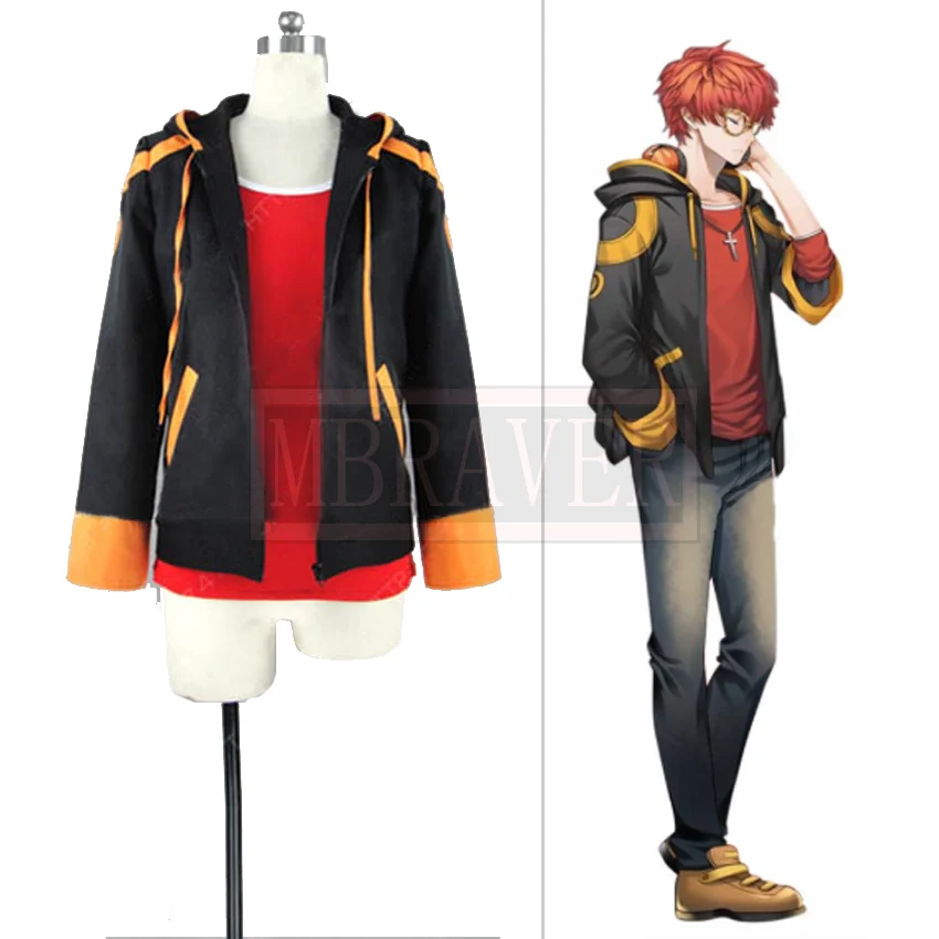 Хит продаж 707, косплей-костюм Mystic Messenger для взрослых, костюмы на Хэллоуин, футболка, куртка, изготовление на заказ
Хит продаж 707, косплей-костюм Mystic Messenger для взрослых, костюмы на Хэллоуин, футболка, куртка, изготовление на заказ
