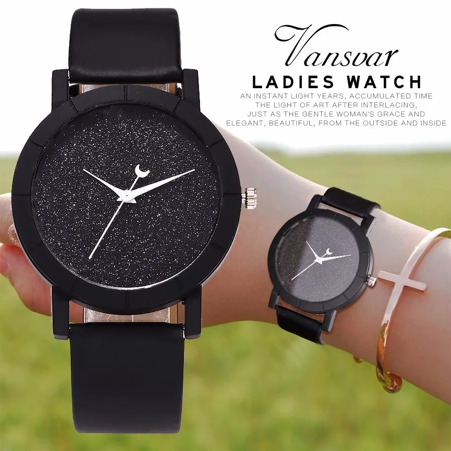 Dropshipping Women Cute Moon Stars Design Wrist Watch Unique Fashion Romantic Starry Sky Dial Quartz Watches Relogio Feminino
Dropshipping Women Cute Moon Stars Design Wrist Watch Unique Fashion Romantic Starry Sky Dial Quartz Watches Relogio Feminino