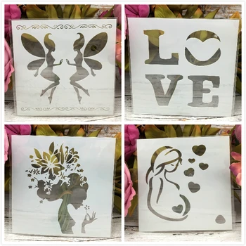 4Pcs/Set 13cm 5" Pregnant DIY Layering Stencils Wall Painting Scrapbook Coloring Embossing Album Decorative Paper Card Template
4Pcs/Set 13cm 5" Pregnant DIY Layering Stencils Wall Painting Scrapbook Coloring Embossing Album Decorative Paper Card Template