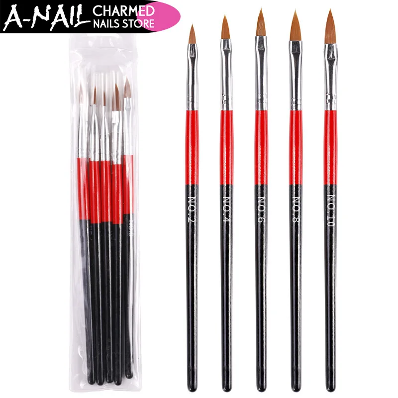 2017 New 5 PCS /set Acrylic Nail Art Flat Brush Design Dotting Painting Drawing Pen Set Carving Nail Salon Tips Builder Tools
2017 New 5 PCS /set Acrylic Nail Art Flat Brush Design Dotting Painting Drawing Pen Set Carving Nail Salon Tips Builder Tools