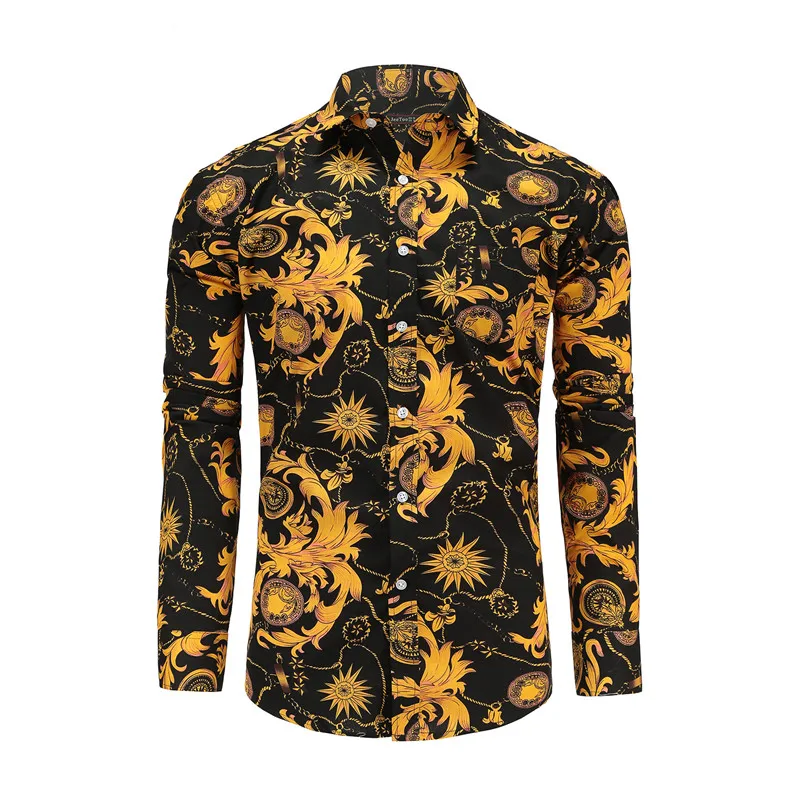 JeeToo Fashion Print Floral Long Sleeve Men Shirt Slim Fit Hawaiian Summer Beach Male Shirt Vintage Casual Casmisa Masculina 3XL
JeeToo Fashion Print Floral Long Sleeve Men Shirt Slim Fit Hawaiian Summer Beach Male Shirt Vintage Casual Casmisa Masculina 3XL