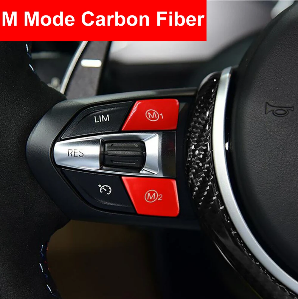 Car Carbon Fiber Steering Wheel M M1 M2 Mode Button Switch Cover For BMW M3 M4 M5 M6 X5M X6M F80 F10 F06 F15 F16 E90 E92 E93 M3 
Car Carbon Fiber Steering Wheel M M1 M2 Mode Button Switch Cover For BMW M3 M4 M5 M6 X5M X6M F80 F10 F06 F15 F16 E90 E92 E93 M3