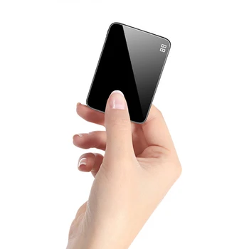Mini Power Bank 10000mAh Mirror Screen Digital Disply Portable Poverbank External Battery Pack Powerbank Mobile Phone Charger
Mini Power Bank 10000mAh Mirror Screen Digital Disply Portable Poverbank External Battery Pack Powerbank Mobile Phone Charger