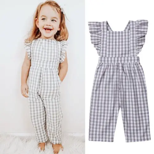 Kids Girls Jumpsuits Summer Baby Girl Ruffles Plaid Overalls Jumpsuit Girls Sunsuits Children Clothes
Kids Girls Jumpsuits Summer Baby Girl Ruffles Plaid Overalls Jumpsuit Girls Sunsuits Children Clothes