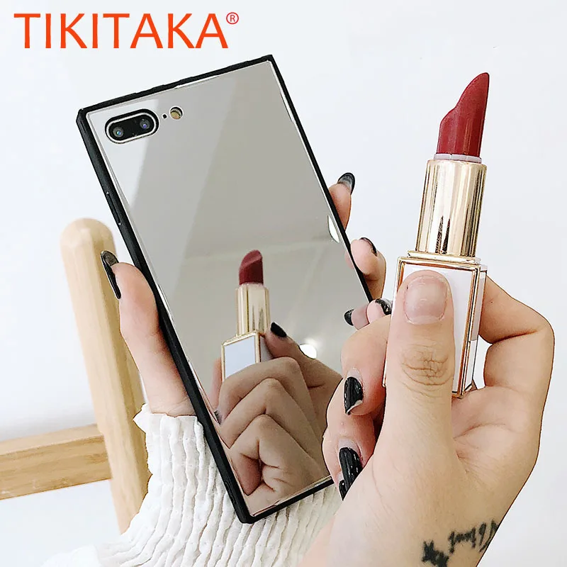 Square Glass Case Plating Mirror Mobile Phone Cases for iphone X 8 7 6 6S Plus Cover Fashion Cosmetic Makeup Mirror Case
Square Glass Case Plating Mirror Mobile Phone Cases for iphone X 8 7 6 6S Plus Cover Fashion Cosmetic Makeup Mirror Case