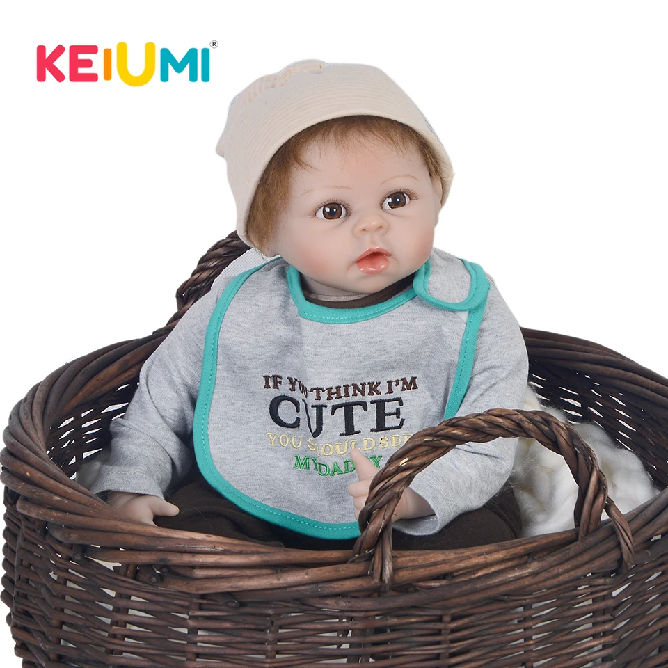 Wholesale 55 cm Newborn Doll Soft Silicone Newborn Toy For Girl 22'' Lifelike Reborn Baby Doll Cloth Body Kids Christmas Gifts
Wholesale 55 cm Newborn Doll Soft Silicone Newborn Toy For Girl 22'' Lifelike Reborn Baby Doll Cloth Body Kids Christmas Gifts