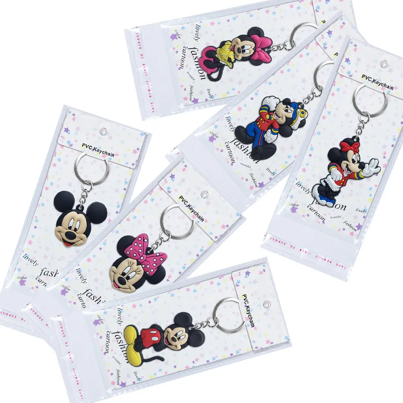 6pcs/lot Minnie Cartoon Key chain PVC Anime Figure Mickey Key Ring Keychain Key Holder Trinket Gift Woman Gift Packing Hanging
6pcs/lot Minnie Cartoon Key chain PVC Anime Figure Mickey Key Ring Keychain Key Holder Trinket Gift Woman Gift Packing Hanging